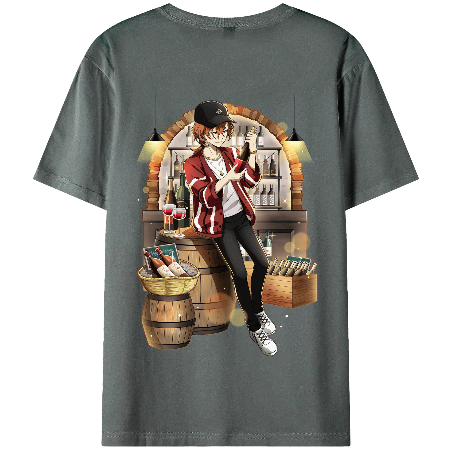 （画像用） 文豪ストレイドッグス Bungo Stray Dogs 綿100％半袖Tシャツ（背面プリント）